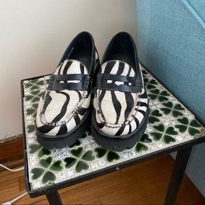 Bass Weejuns Zebra Print Loafer